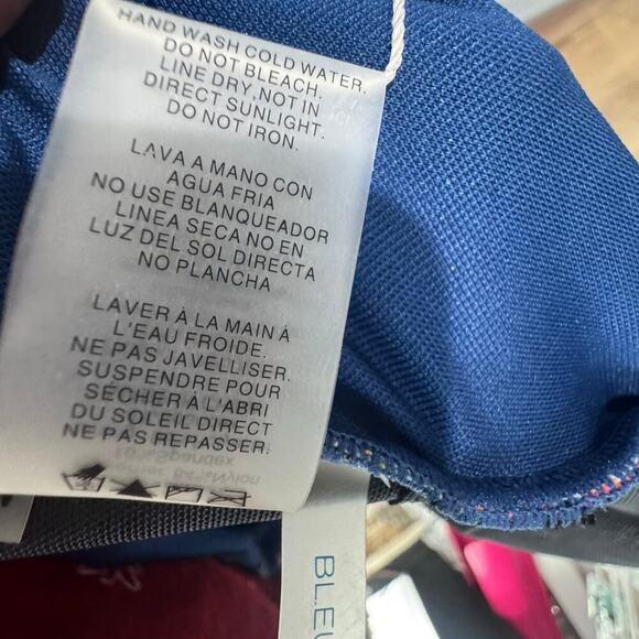 Bleu by Rod Beattie Floral Printed Tankini Top Multi Navy Size 22 Plus NWT - Picture 8 of 9